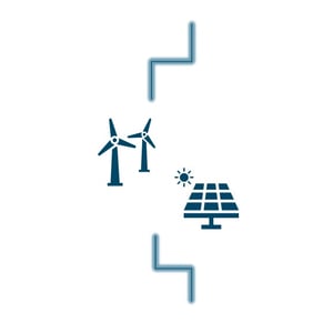 solar panel and windmill icons