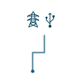 transmission tower and connectivity icons